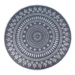 JUST HOME COLLECTION - Alfombra Terraza Redonda Industrial Gris 180cm