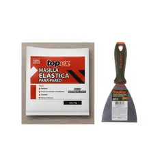 undefined - Espatula Flexible Bauker 4PG + Masilla elástica para pared 1 kg