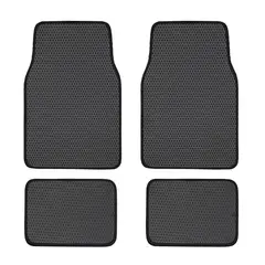 AUTOSTYLE - Cubre Piso Velcro 4 Piezas Negro