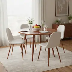 JUST HOME COLLECTION - Juego de Comedor 4 Sillas Anand