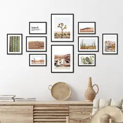 JUST HOME COLLECTION - Set 10 Marcos de Foto Negro