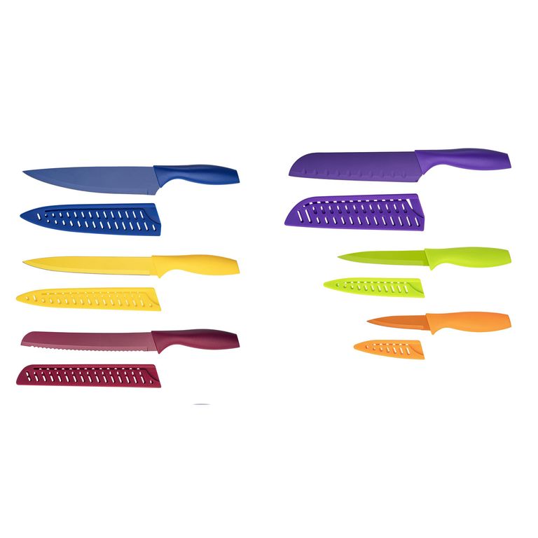 Juego de Cuchillos de Colores 6 Unidades