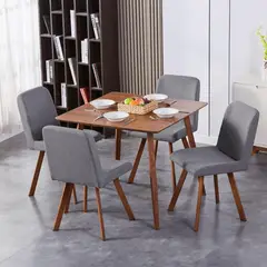 JUST HOME COLLECTION - Juego de Comedor 4 Sillas Canape