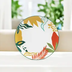 JUST HOME COLLECTION - Plato Hojas Jungle Chic 26.5cm