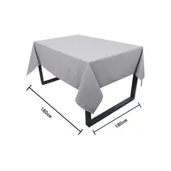 JUST HOME COLLECTION - Mantel Cuadrado 180x180cm Gris