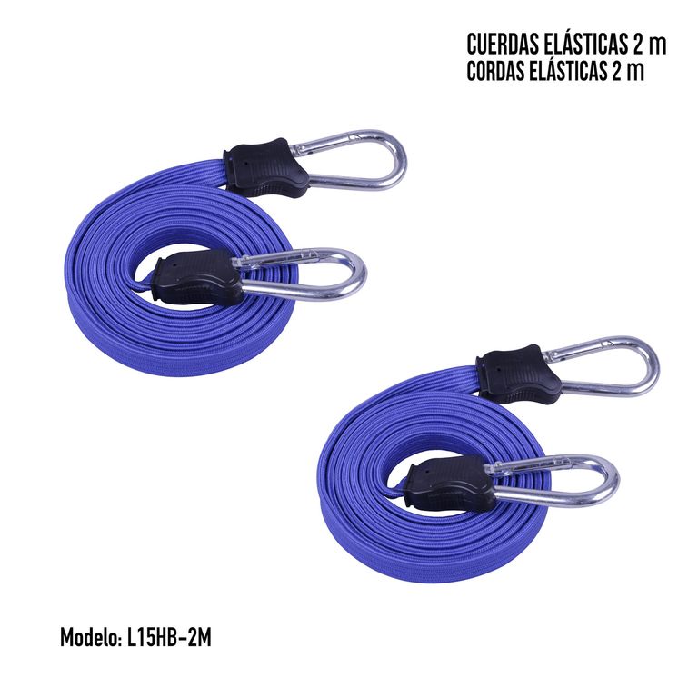 Cuerda Elástica 2mx17mm 2 Piezas.