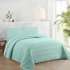 JUST HOME COLLECTION - Quilt Nórdico Solid 1.5P Verde