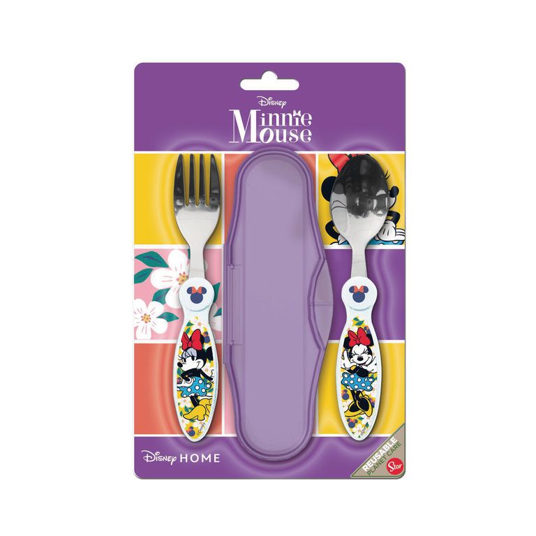 Set de Cubiertos de Metal Minnie