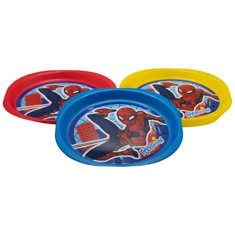 Set 3 Platos Picnic Spider-Man