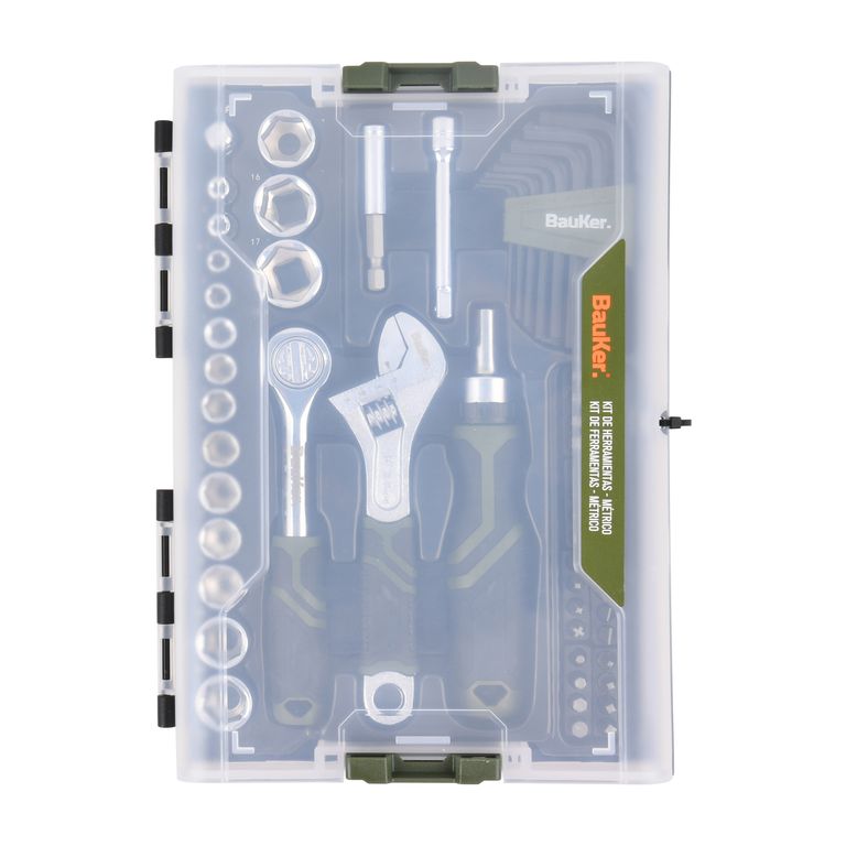 Set de herramientas Bauker x 62 piezas