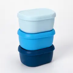 JUST HOME COLLECTION - Set de 3 tapers de Silicona Azul