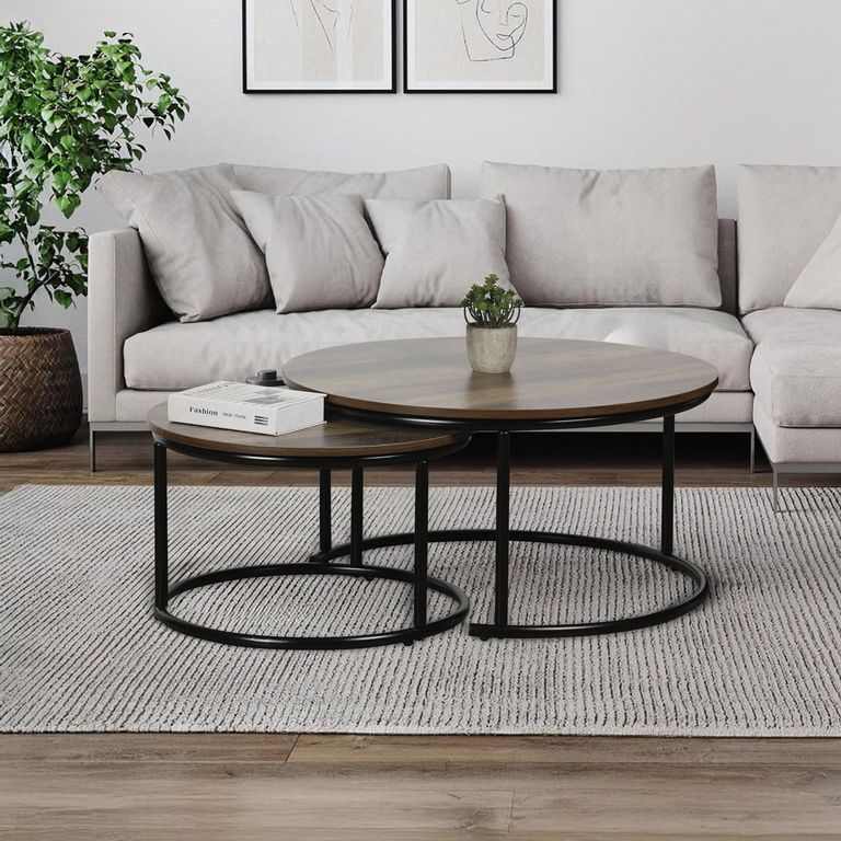 Set x2 Mesa de Centro Redonda Tallin