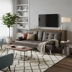 JUST HOME COLLECTION - Sofá Cama con Portavasos Aveiro