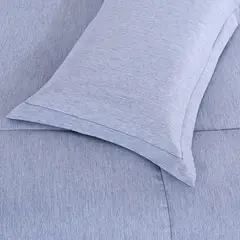 JUST HOME COLLECTION - Edredón Cationic 1.5 Plazas Azul