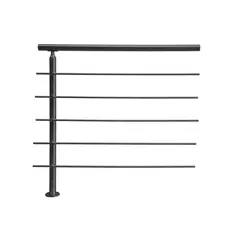 HOLZTEK - Baranda de Acero Inoxidable 1 Poste 1m
