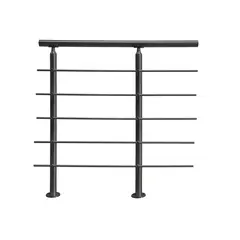 HOLZTEK - Baranda de Acero Inoxidable 2 Postes 2m