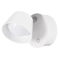 JUST HOME COLLECTION - Aplique de Pared Exterior LED Recargable USB Blanco