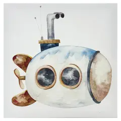 JUST HOME COLLECTION - Cuadro Canvas Inf Submarino 30X30 CM