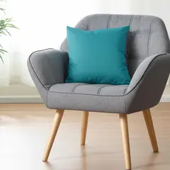 JUST HOME COLLECTION - Cojín Print Flor Verde 3 45x45cm