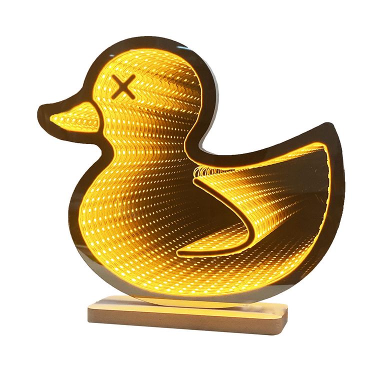 Lámpara de Mesa Neón Pato Amarillo