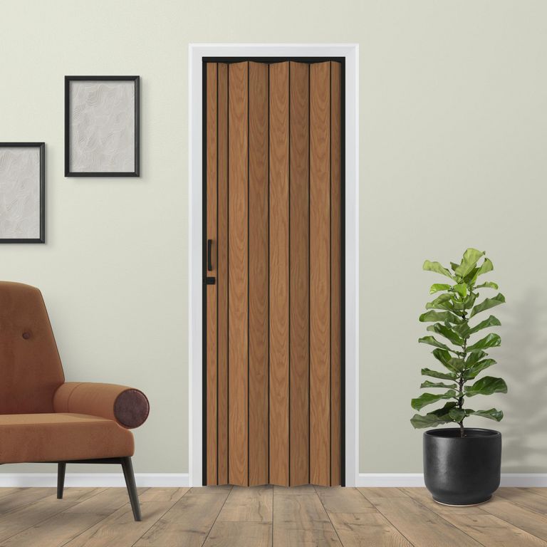 Puerta Plegable PVC Blacktie 70x200cm Golden Oak