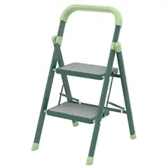 JUST HOME COLLECTION - Escalera 2 Pisos Plegable Verde