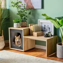 JUST HOME COLLECTION - Mesa Auxiliar para Mascota Melamina