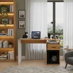 JUST HOME COLLECTION - Escritorio Duna Melamina con Espacio para Mascota