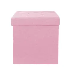JUST HOME COLLECTION - Pouf Plegable Rosa 38x38x38cm