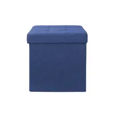 JUST HOME COLLECTION - Pouf Plegable Azul 38x38x38cm