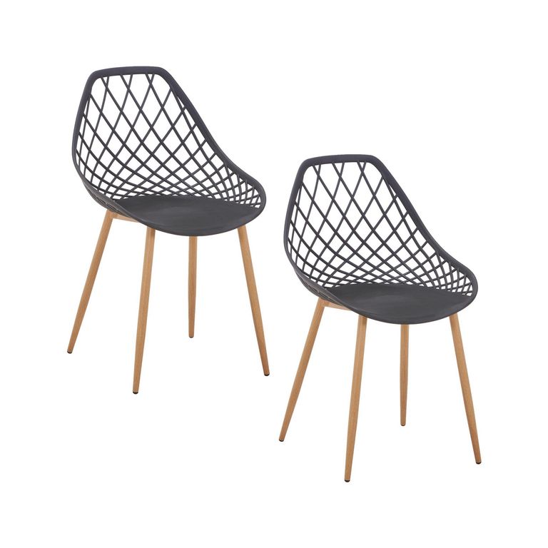 Set 2 Sillas Kroops Negro