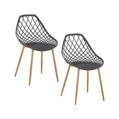 JUST HOME COLLECTION - Set 2 Sillas Kroops Negro
