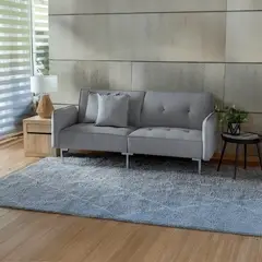 JUST HOME COLLECTION - Sofá Cama Futón con Cojines Decorativos 2 Cuerpos Portland