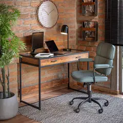 JUST HOME COLLECTION - Escritorio de Vidrio Gaspar