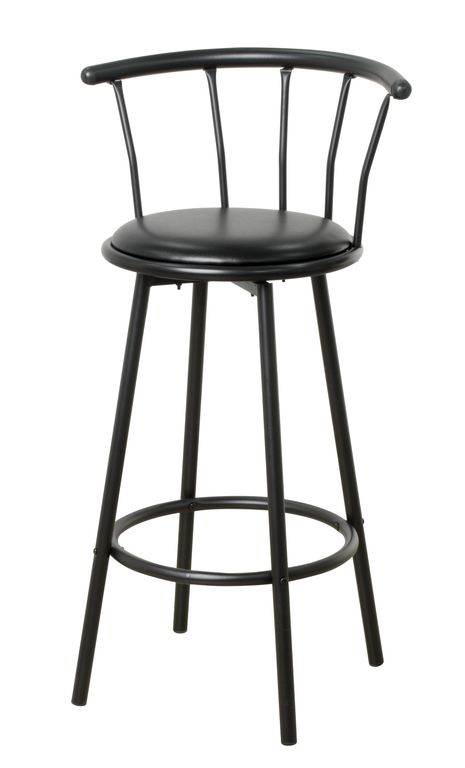 Silla Bar Giratorio Negro