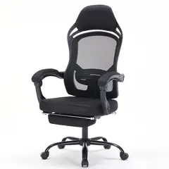JUST HOME COLLECTION - Silla para PC Turin Ergo con Reposapies