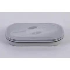 JUST HOME COLLECTION - Táper De Silicona Gris 18X10.5X7Cm