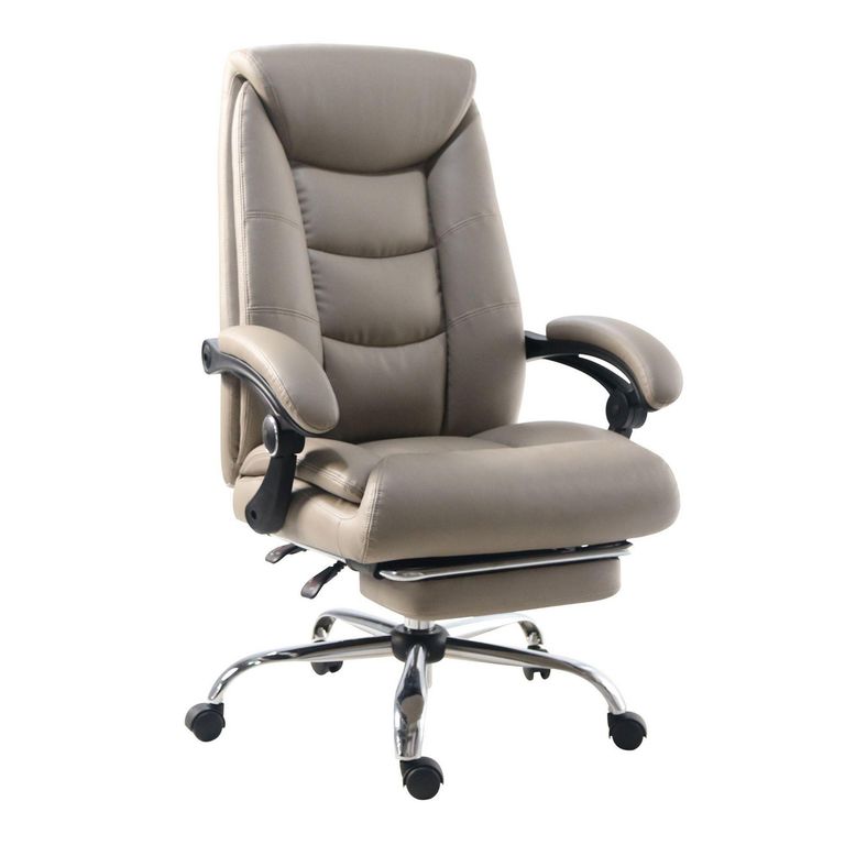Silla de Oficina con Reposapies Arnold Gris