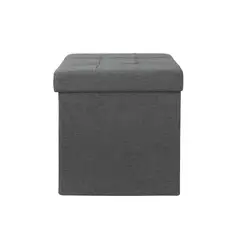 JUST HOME COLLECTION - Pouf Plegable Gris 38x38x38cm
