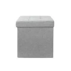 JUST HOME COLLECTION - Pouf Plegable Beige 38x38x38cm