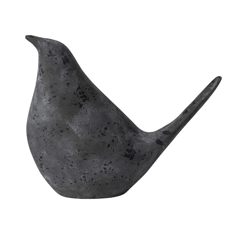 Pájaro Decorativo Negro 14x6.5x11.5cm