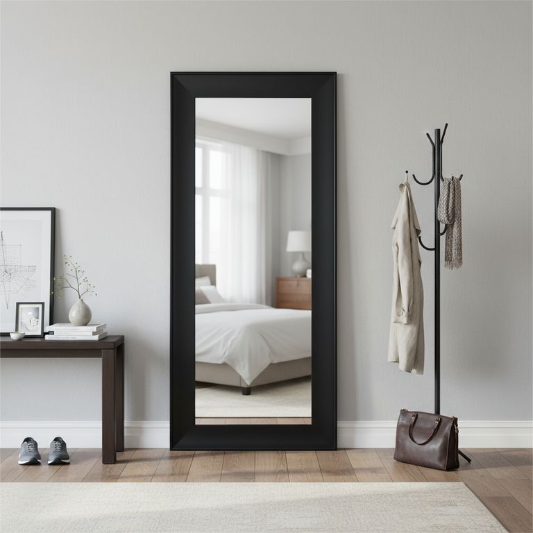 Espejo Grande Rectangular 80x180cm Negro