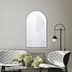 JUST HOME COLLECTION - Espejo de Aluminio Negro 55x96cm