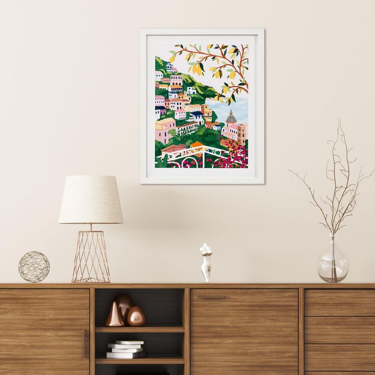 Cuadro Ciudad Colores 1 40x50cm