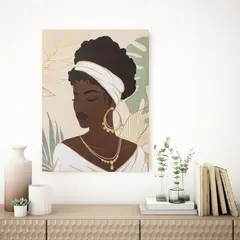 JUST HOME COLLECTION - Cuadro Canvas Mujer Izquierda 60X80 CM