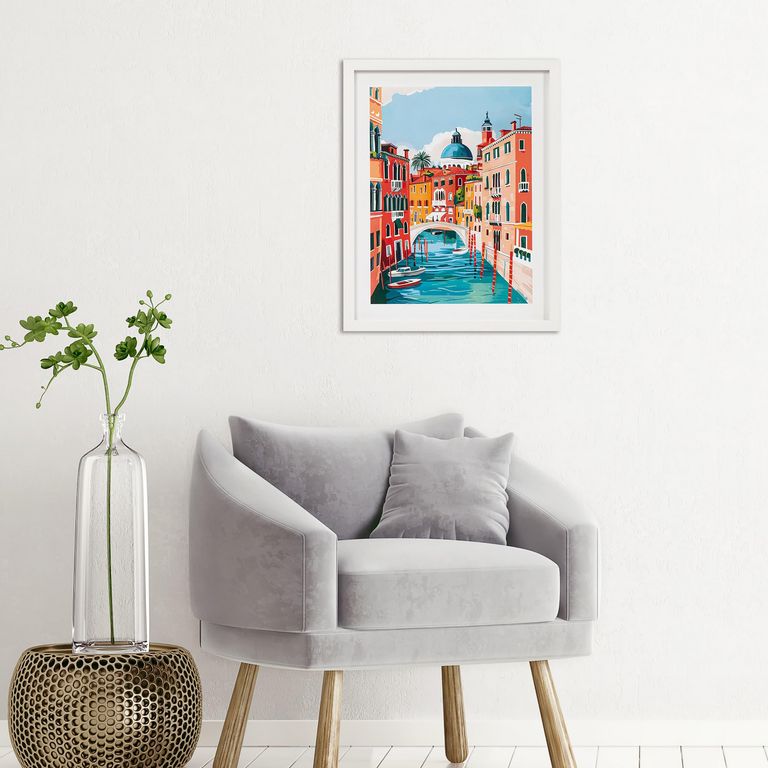 Cuadro Ciudad Colores 3 40x50cm