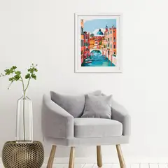 JUST HOME COLLECTION - Cuadro Ciudad Colores 3 40x50cm