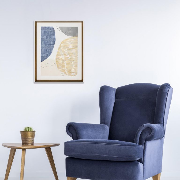 Cuadro Abstracto Azul 2 40x50cm