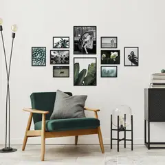 JUST HOME COLLECTION - Set Marco de Fotos Negro 10und