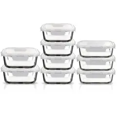 JUST HOME COLLECTION - Set 9 Contenedores de Vidrio